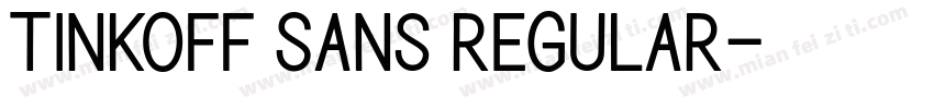 Tinkoff Sans regular字体转换
